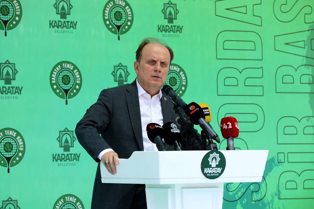 75 milyon liraya mal oldu! Karatay Kapalı Tenis Kortu hizmete açıldı 7